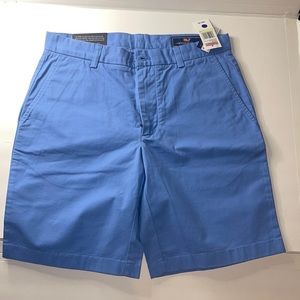 Vineyard Vines Bayside  blue solid Shorts NWT